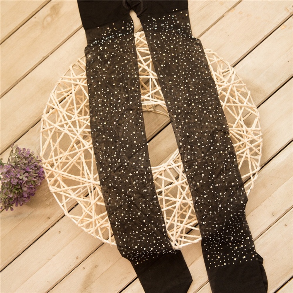 Sexy Crystal Black Sheer Stocking Pantyhose - Picture 5 of 16